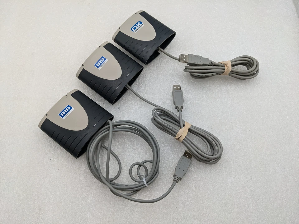 LOTE DE 3 HID Omnikey 3121 USB Cardman CAC Lector de Tarjetas Inteligentes de Identificación Militar Envío y devolución gratuitos Foto 1 de 4