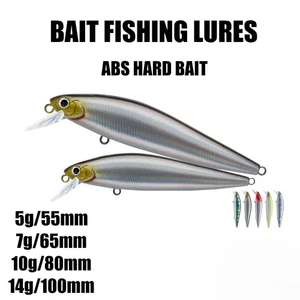 ABS Bait Fishing Lures Hard Bait 5/7/10/14g | 55/65/80/100mm For Predator Fish - Picture 1 of 9