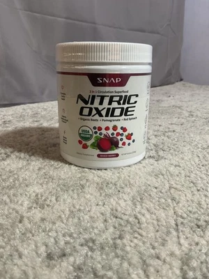 Superalimento de circulación en polvo Snap óxido nítrico mezclado sabor a bayas 8,8 oz 2/27 Foto 1 de 4