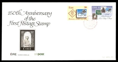 Combo de estampillas Mayfairstamps Irlanda FDC 1990 150 años primer sello primer día cubierta Foto 1 de 2
