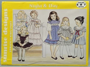 1984 Sunrise Designs Night & Day Pattern #C157 Dress Nightgown Size 5-7 Uncut - Picture 1 of 4