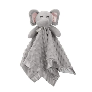 Elephant Security Blanket – Soft Lovey Stuffed Animal for Newborn Baby - Picture 1 of 5