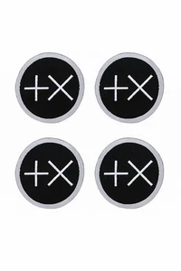 Positive Times (+X) Embroidered Iron On Patch 4-Pack -  Western Cowboy Brand Log - Picture 1 of 3