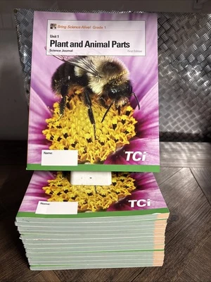 Lot of 13 Bring Science Alive TCI Grade 1: Plant & Animal Parts Science Journal - Image 1 of 4