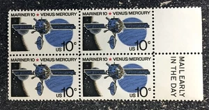 US1975 #1557 10c Mariner 10 Venus & Mercury - Mail Early Block of 4 mint space - Picture 1 of 1
