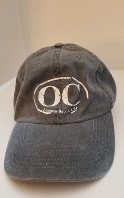 OC, Orange County, Mens hat, Gray, Vintage, 100% Cotton. Laguna Beach. - Image 1 of 4