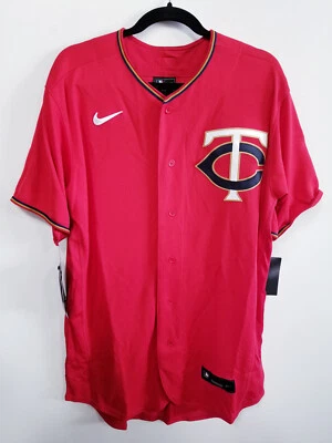 Camiseta deportiva para hombre Minnesota Twins Miguel Sano Nike roja alternativa auténtica jugador 44 Foto 1 de 4