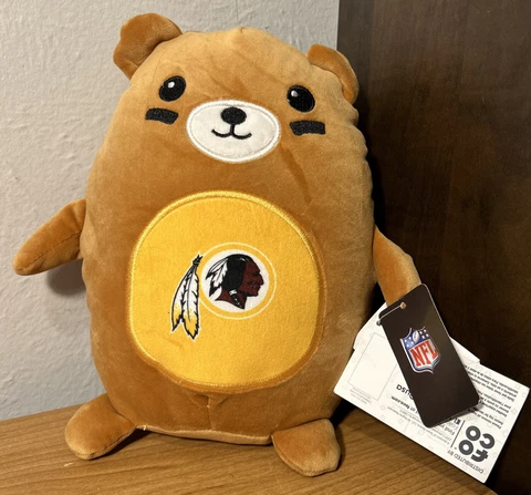 FOCO NFL Washington Redskins Football Team 9” Plush Mascot Stuffed Soft Bear Cover