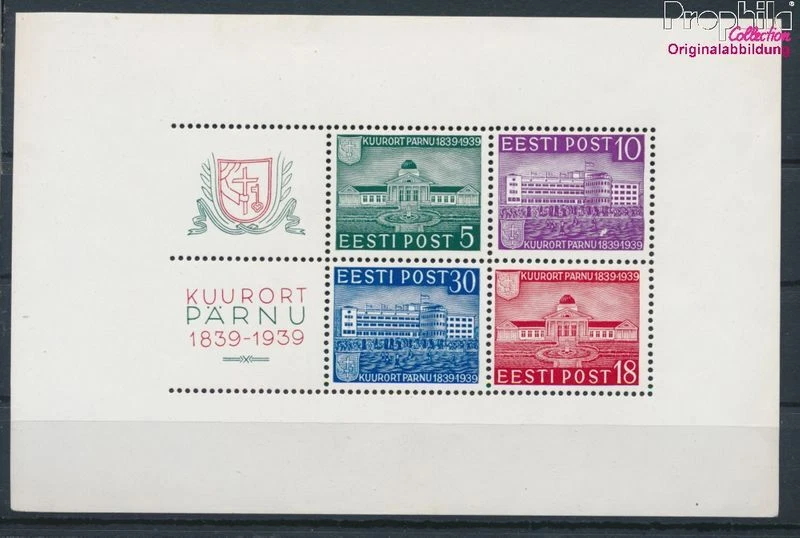 Estonia block4 MNH 1939 Par (10194093 - Image 1 of 1