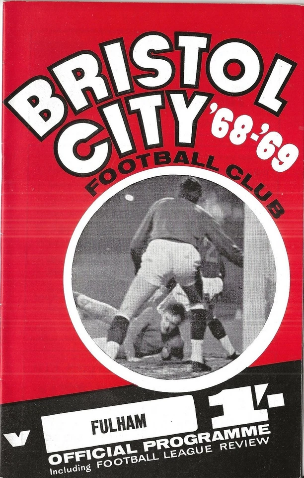 Football Programme BRISTOL CITY v FULHAM Mar 1969 - Image 1 of 1