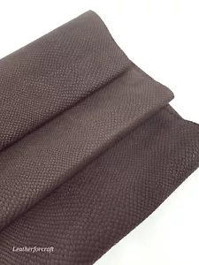 Mulch Pitonato Embossed Texture Amazing Snake Relief Leather LFC - Picture 1 of 3