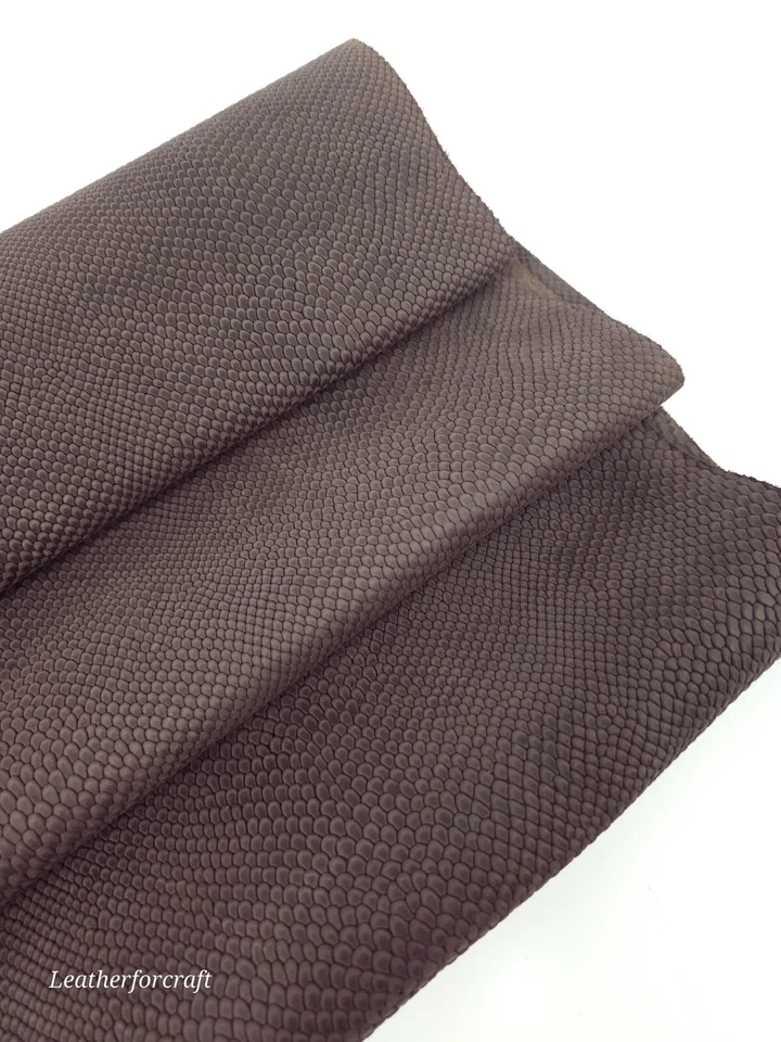 Mulch Pitonato Embossed Texture Amazing Snake Relief Leather LFC - Image 1 of 3