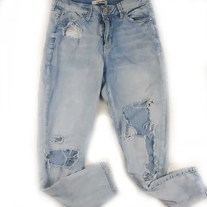 Refuge Distressed Faded High Rise Jeans Size 0, 25-Inch Inseam - Picture 1 of 5