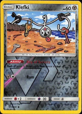Reverse Holo Klefki 110/181 Common SM - Team Up - Image 1 of 2