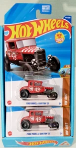 Hot Wheels Ford Model A Custom'31 2 For 1 Deal HYW24 HW Dirt 7/10 Red No 43 - Picture 1 of 7