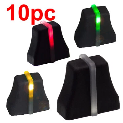 10x illuminated fader knob black 6x2mm soft touch > fader with LED sliding potentiometer - Image 1 of 4