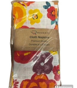 Ruvanti 18x18 Cloth Napkin Set Reusable Table Soft Absorbent Napkins 6 pack - Picture 1 of 4