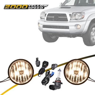 Fit For 2005-2011 Toyota Tacoma Smoked Bumper Fog Lights Lamps W/switch+Bulbs  Foto 1 de 4