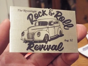 Vintage 1982 The Reverends ROCK & ROLL REVIVAL Dash Plaque OR/WA - Picture 1 of 1