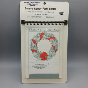 1987 Vintage Geneva Agway Farm Center Werbung Wandkalender Genf, NY - Bild 1 von 6
