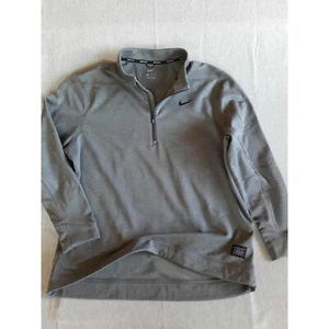 Suéter Pullover Nike Golf Para Hombre XL Cuarto Cremallera Cuello Simulado Gris Poliéster Puro - Imagen 1 de 6