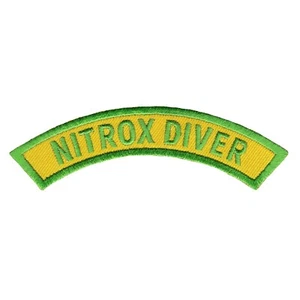 NITROX TAUCHER CHEVRON - TAUCHEN Aufbügeln TAUCHAUFNÄHER bestickte Applikation - Bild 1 von 1