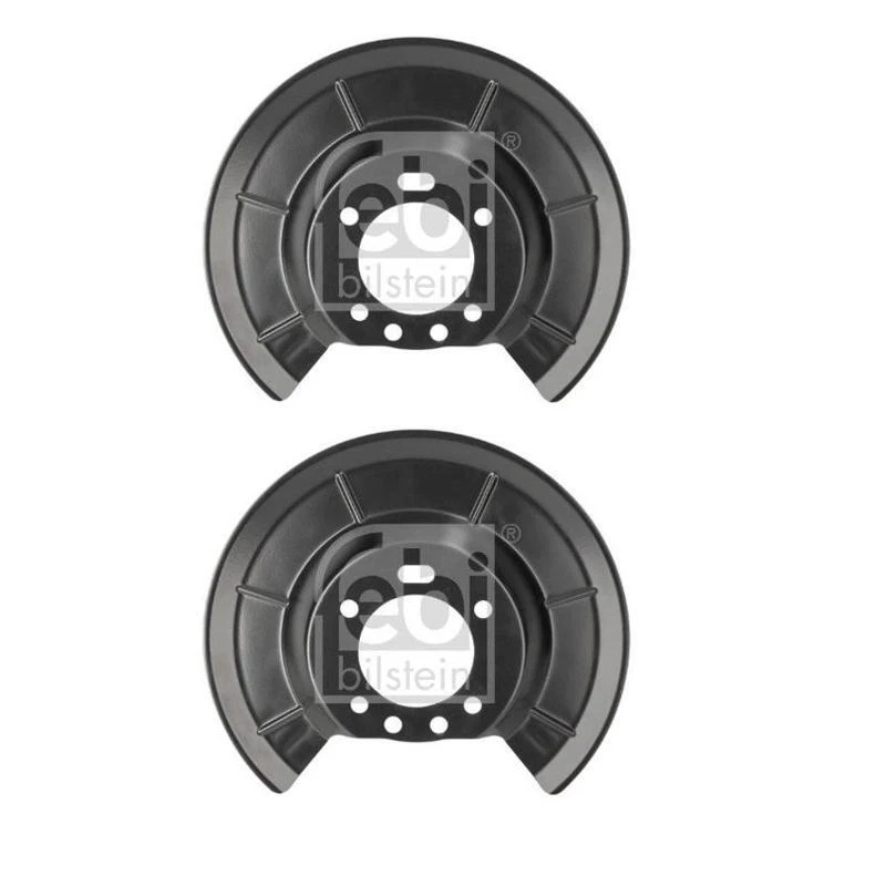 2X FEBI BILSTEIN 185827 SPRITZBLECH BREMSSCHEIBE HINTEN FÜR FORD C-MAX 2 FOCUS 3