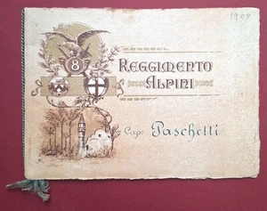 8° Reggimento Alpini - Paschetti - Menu 1908 - UDINE - WW - MILITARIA - Imagen 1 de 2
