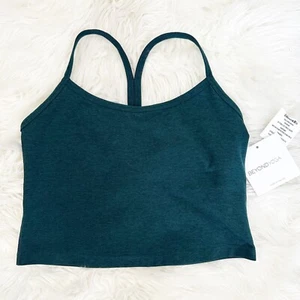 NWT Beyond Yoga Womens Crop Tank Spaceye Racerback Green Size Medium Yoga Active - Picture 1 of 6
