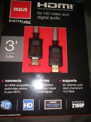 RCA digital plus HDMi Cable 3' - Image 1 of 2