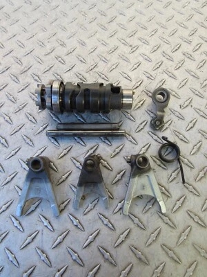 1995 95 YAMAHA XV535 XV 535 VIRAGO SHIFT FORKS & DRUM - Image 1 of 4