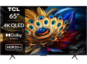 TCL 65C655K 65" C655K 4K QLED Ultra HD HDR Smart TV, Google TV - Picture 1 of 13