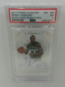 ☆ 2017 Panini Flawless Excellence Signatures Sidney Moncrief #ES-SM Auto PSA 7 - Picture 1 of 5