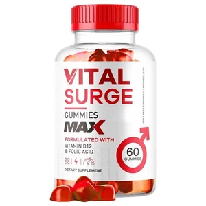 1PC.VITAL SURGE GUMMIES MAX 60 GUMMIES New for Men Male Advanced Formula Bottle - Picture 1 of 7