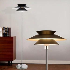 ZMH Stehlampe mit Fußschalter Standlampe Metall Design Stehlampe E27 1 Flammig - Bild 1 von 38