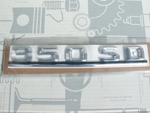 Genuine Mercedes type designation / boot badge for W126 350SD NOS! Last one! - Picture 1 of 1