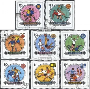 Mongolia 1467-1474 (complete issue) used 1982 Football-WM Spain - Picture 1 of 1