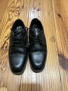 Stacy Adams Jungen Größe 12 M schwarze elegante Oxford-Schuhe - Bild 1 von 8