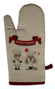 Guante cocina HAPPY PEOPLE artículo KA07810101 HECHO EN ITALIA - Imagen 1 de 4