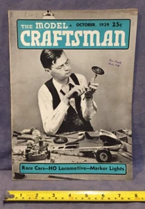 The Model Craftsman October 1939 Race Cars-HO Locomotive-Marker Lights - Picture 1 of 4