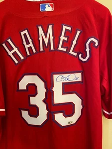 Cole Hamels Autographed Signed Texas Rangers Jersey - Picture 1 of 4