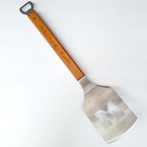 Michigan Wolverines Grill Spatel Flaschenöffner, Metall mit Holzgriff - Bild 1 von 6