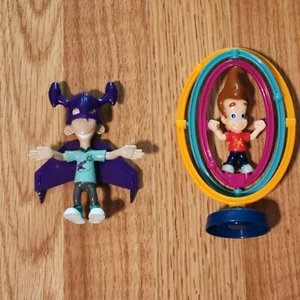 JIMMY NEUTRON BOY GENIUS Spinning Toy and Sheen Mini Figure - Picture 1 of 3