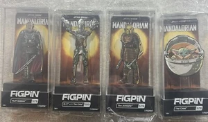 Juego de 4 FigPin Star Wars The Mandalorian IG-11 Armorer Child Gideon - Imagen 1 de 4