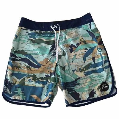 Boardshorts Quiksilver Highline para hombre 32 bañadores surf natación playa 4 vías elásticas Foto 1 de 4