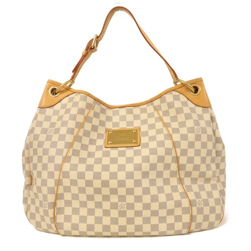 LOUIS VUITTON（LV） Borsa a tracolla Louis Vuitton LV GHW Galliera GM N55216 Damier bianco azzurro