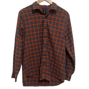 Victorinox Medium Cotton Button Shirt Mens M orange Casual Comfy Retro 90s - Picture 1 of 5