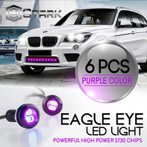 Eagle Eye 18mm 5730SMD High Power PURPLE LED Fog Light DRL Backup Signal - 6PCS - Picture 1 of 6