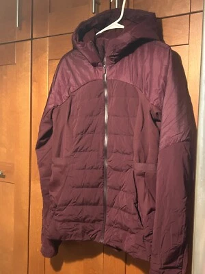 Chaqueta para mujer Lululemon Pack It For It All talla 12 roja granate Foto 1 de 4