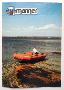 Catalogo Mariner  Scheda Caratteristiche Nautica Barca Gommone Zattera (P1) - Picture 1 of 2